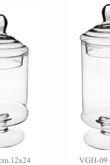 Vaso barattolo con coperchio in vetro VGH08-09
