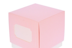 Scatola-scatolina-portaconfetti-righe-rosa-inserto-targhetta-F C-9x9x9-ST18317591